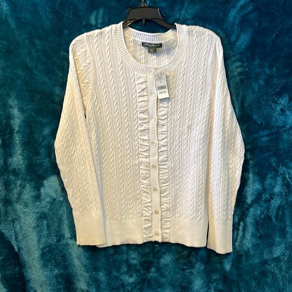 Eddie Bauer women’s cable knit sweater
